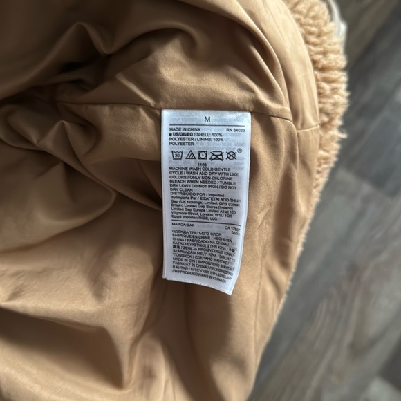 GAP Sherpa Teddy Coat Brown M - Picture 12 of 17